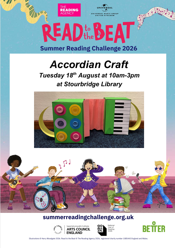 Stourbridge Library - Summer Reading Challenge: Accordion